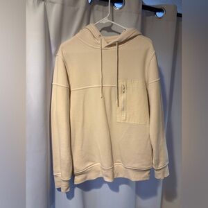 Goodfellow & Co Women’s Athletic Cream Hoodie with Front Pocket